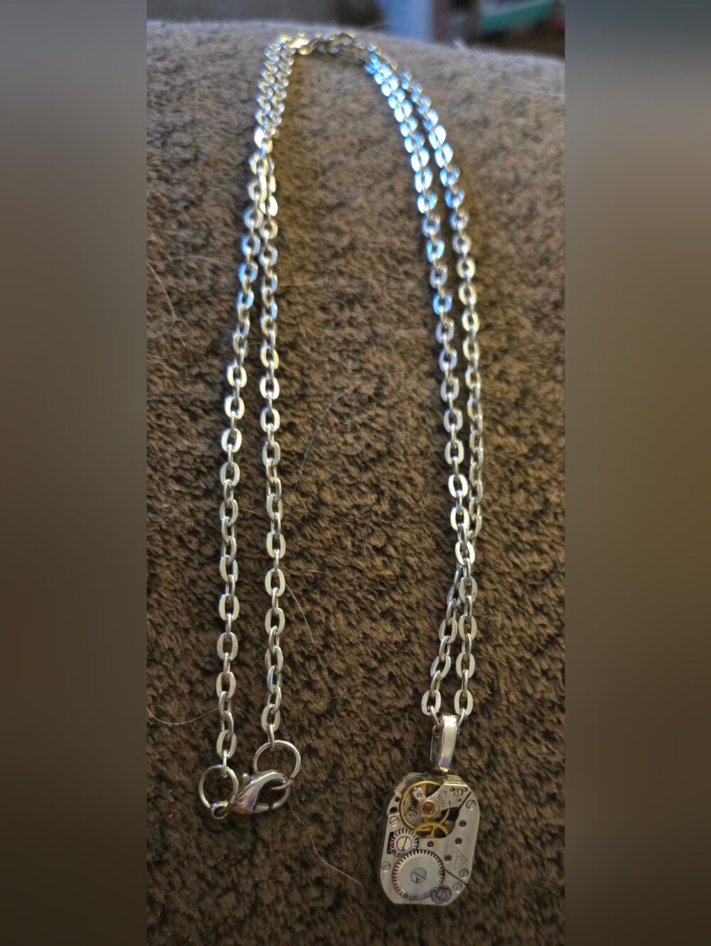 Steampunk Watch Gear Necklace
